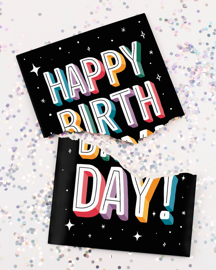 Endless Birthday Recordable Card with Glitter