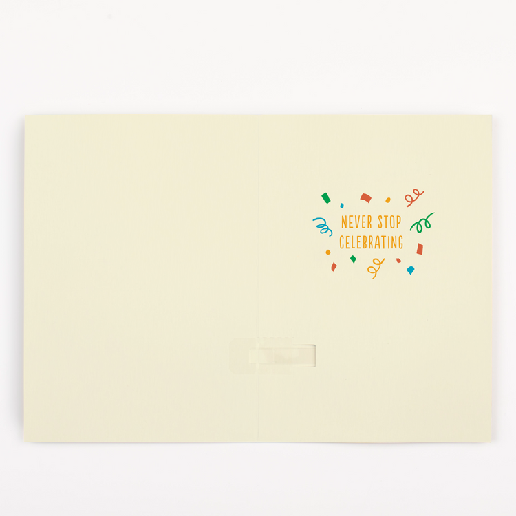 Master Carton - Endless "Never Gonna Give You Up" Birthday Card With Glitter (100/box)