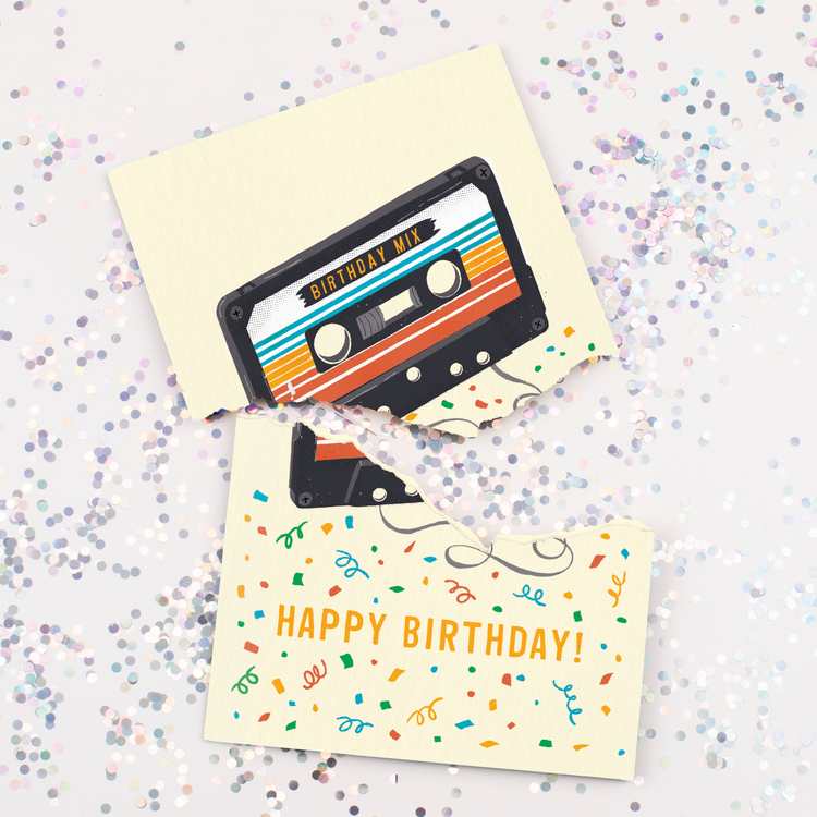 "Never Gonna Give You Up" Card with Glitter Trap Envelope - Bundle
