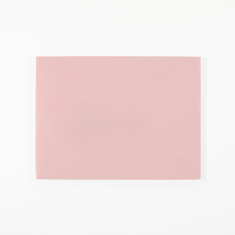 (Blush envelope closed): Blush pink glitter trap envelope closed in romantic soft pink color ready for sweet prank setup