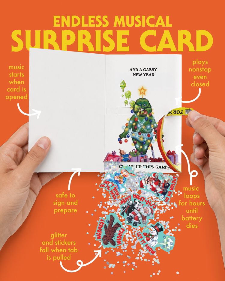 Garbage Pail Kids "Merry Burpmas" Christmas Card