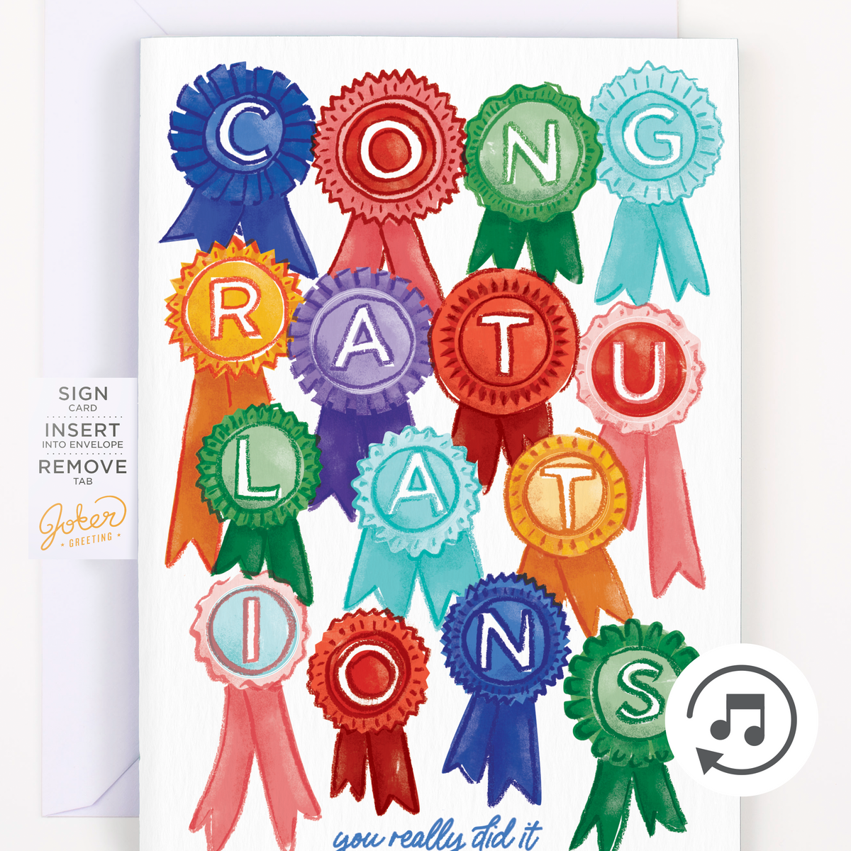 Endless Musical Congratulations Card | Joker Greeting
