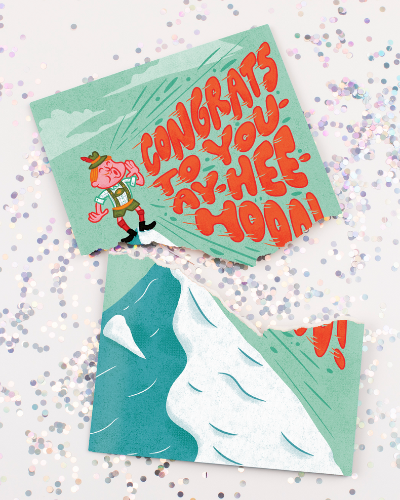 Endless Yodel Congrats with Glitter