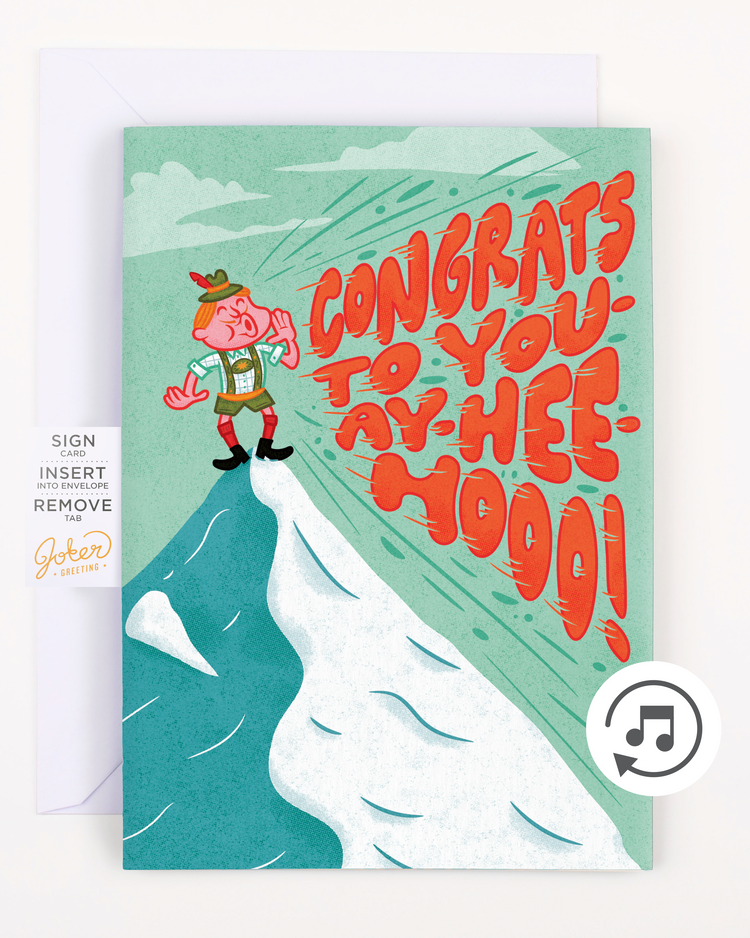 Endless Yodel Congrats with Glitter