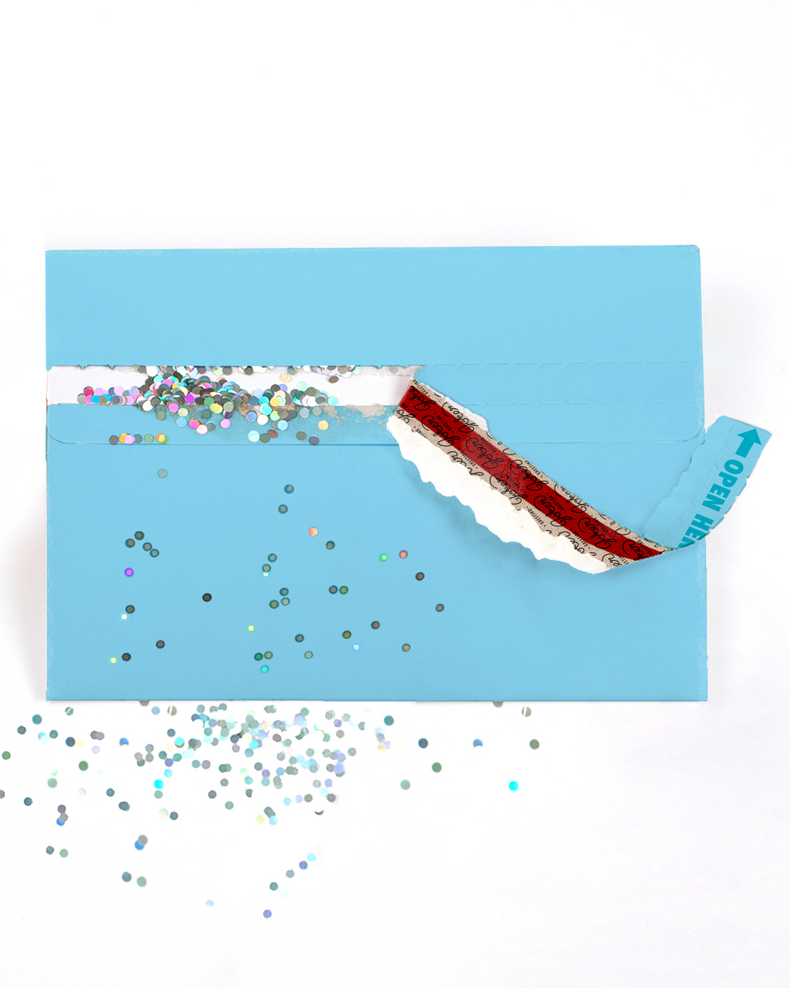 Glitter Trap Blue Envelope (1-Pack)