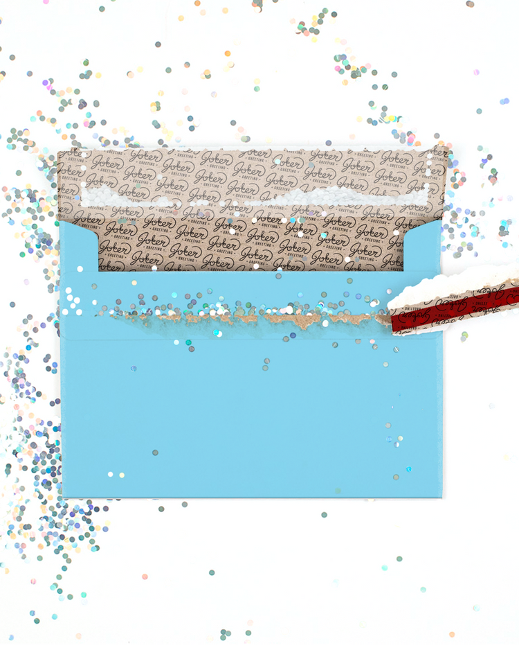 Glitter Trap Blue Envelope (1-Pack)