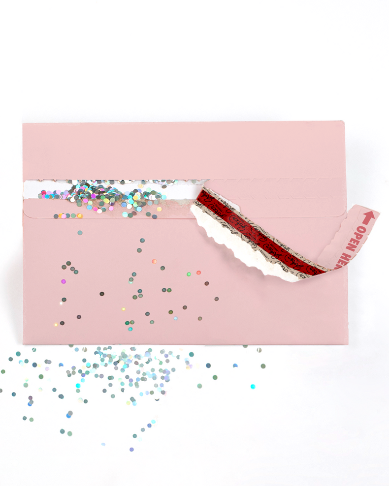 Glitter Trap Blush Envelope (1-Pack)