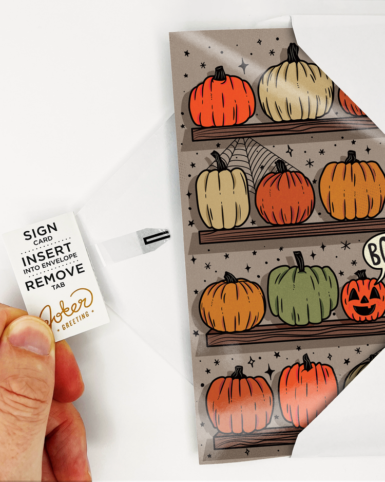 Endless Halloween Scream Card with Glitter