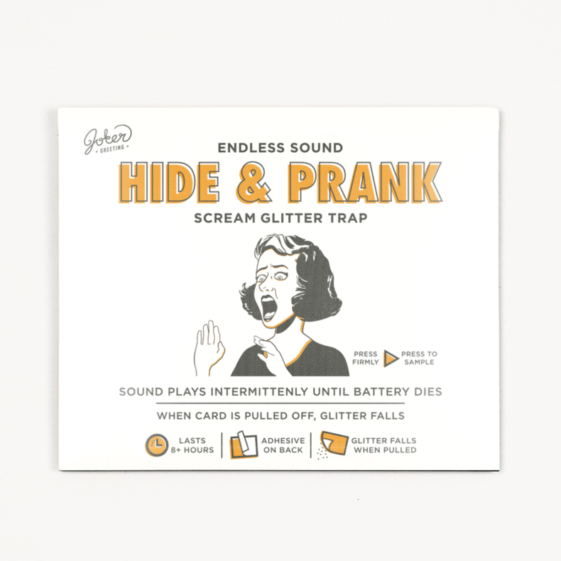 Hide and Prank Scream Glitter Trap