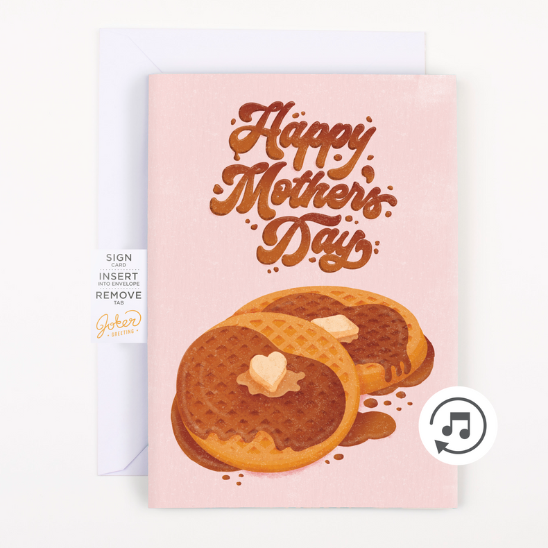 Endless "Never Gonna Give You Up" Mother's Day Card with Glitter
