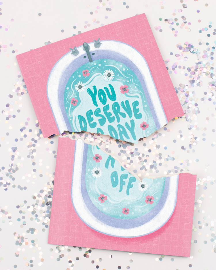 Endless Mom Mother's Card with glitter
