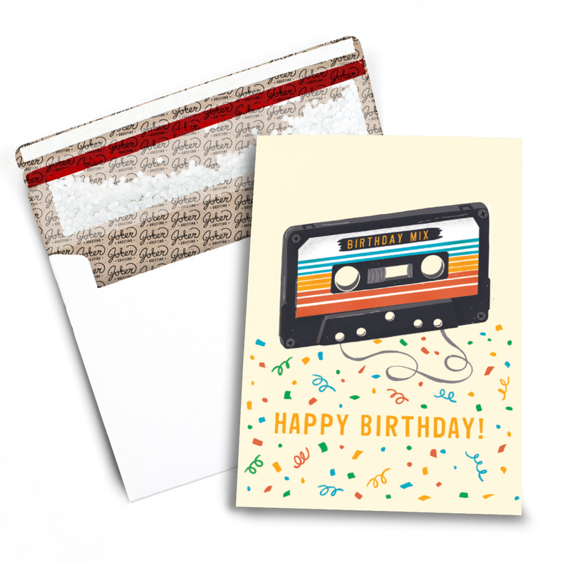 "Never Gonna Give You Up" Card with Glitter Trap Envelope - Bundle