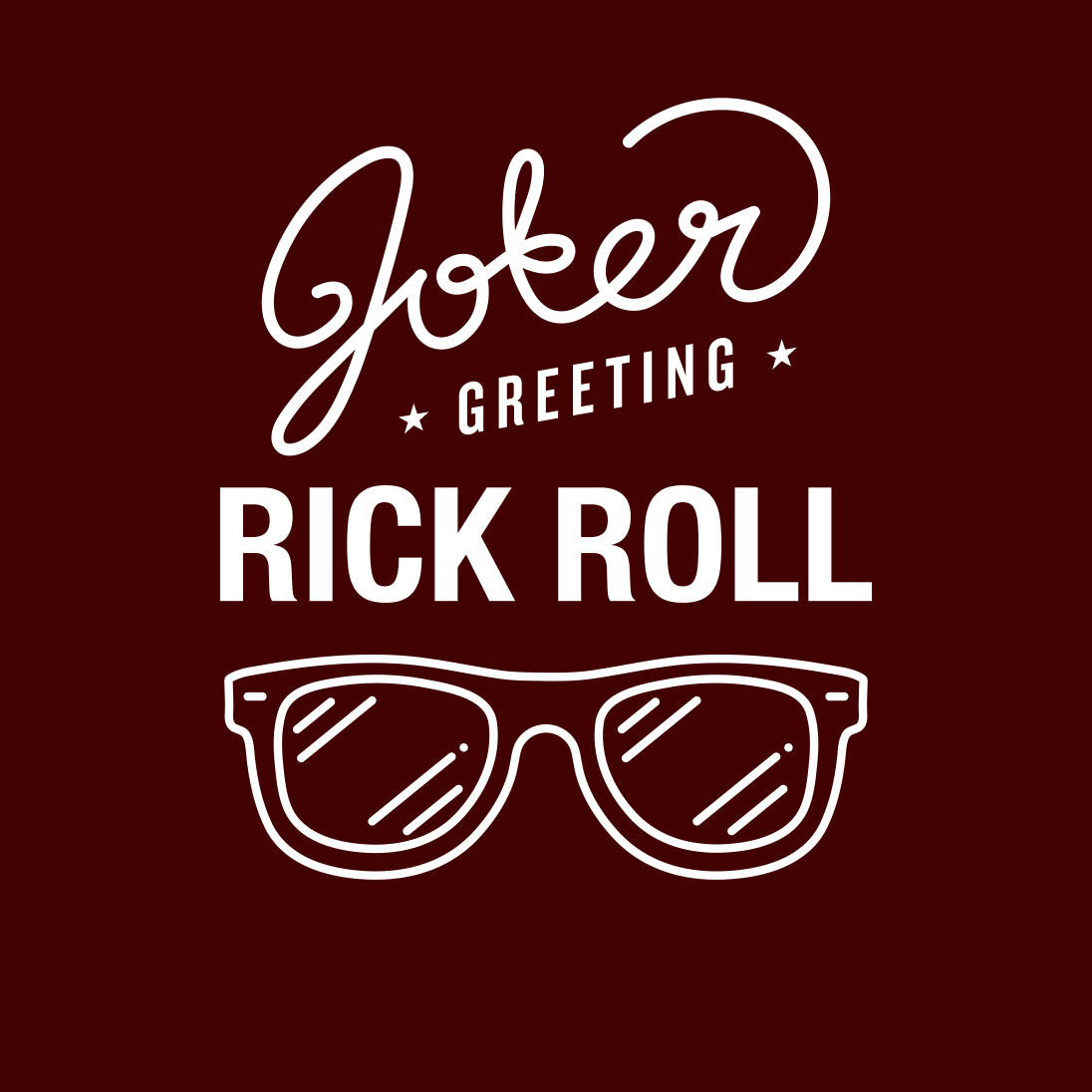 Postcard Rickrolling Rick Roll Prank Greeting Cards | Joker Greeting