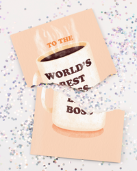 Endless Best Boss Card With Glitter