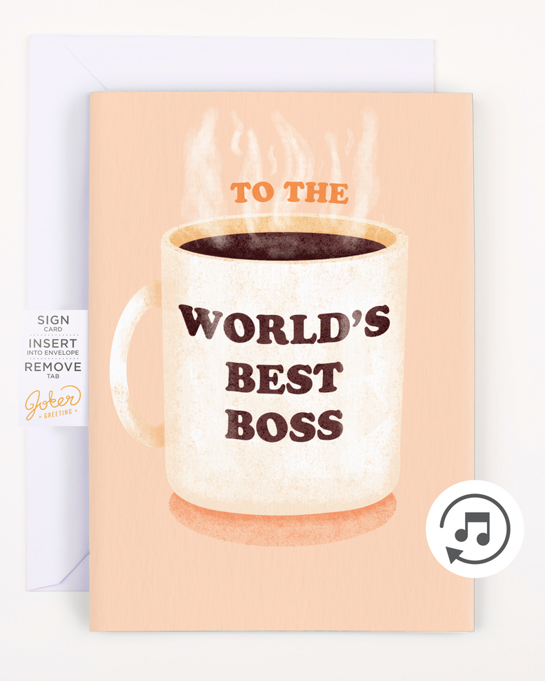 Endless Best Boss Card With Glitter