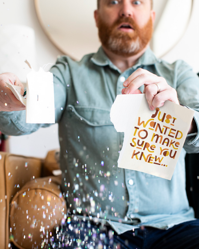 Endless GOAT Scream Card with Glitter