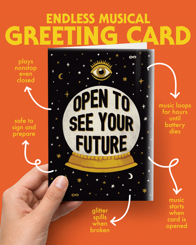 Endless All Occasion Fortune  Card with Glitter