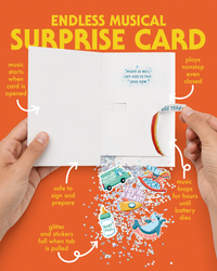 Endless Baby Shower Card Glitter and Sticker Surprise