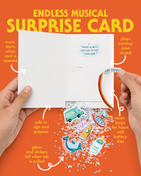 Endless Baby Shower Card Glitter and Sticker Surprise
