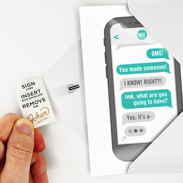 Endless Gender Reveal Card with Fake Off Button