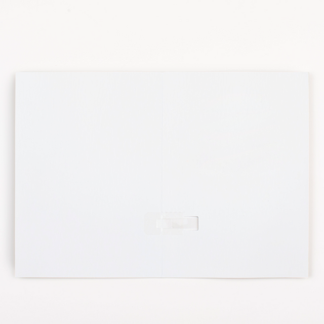 Blank Inside Card:
Inside view of Baby Shark endless musical birthday card showing blank space for personalized birthday message by Joker Greeting