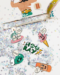 Birthday Boxer Glitter and Sticker Surprise Card