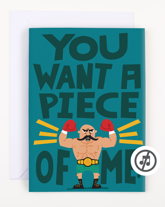 Birthday Boxer Glitter and Sticker Surprise Card