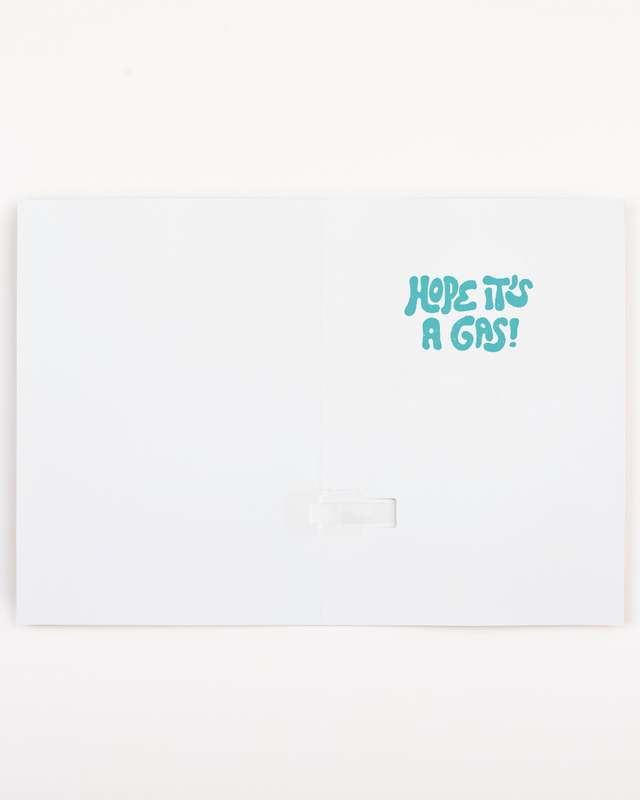 Endless Burp Day Card with Glitter