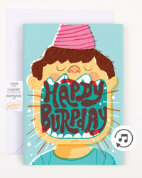 Endless Burp Day Card with Glitter