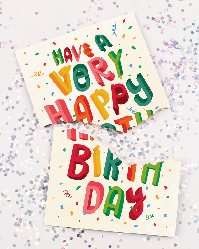 Endless Birthday Farts Card with Glitter