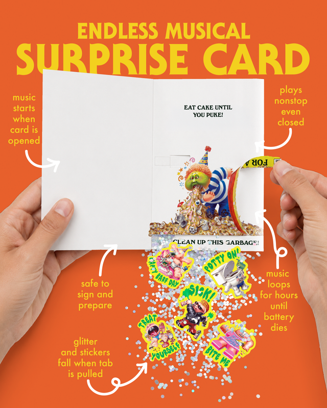 Garbage Pail Kids "Happy Barf Day" Birthday Card