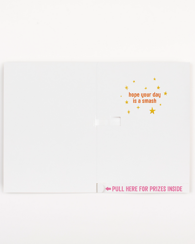 Endless Piñata Birthday Card with Glitter and Sticker Surprise