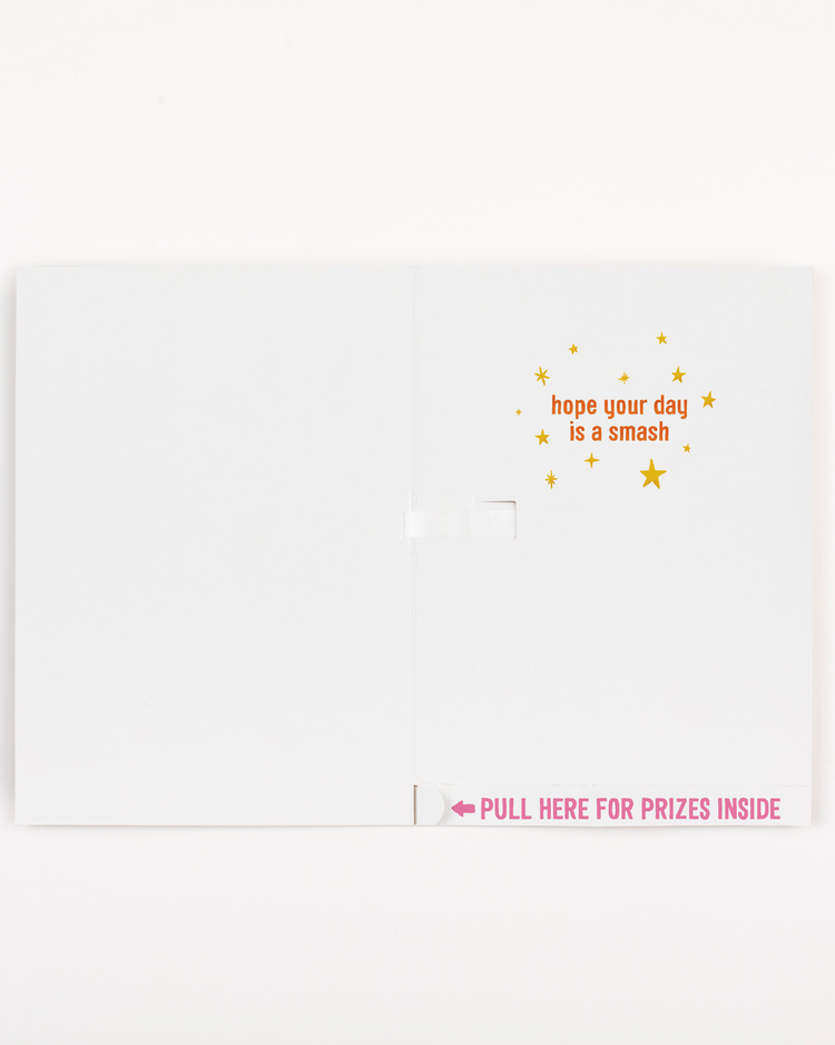 Endless Piñata Birthday Card with Glitter and Sticker Surprise