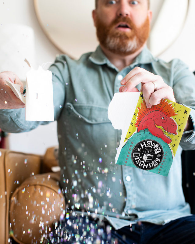Endless Punk Rock Birthday Card with Glitter