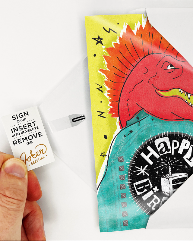 Endless Punk Rock Birthday Card with Glitter