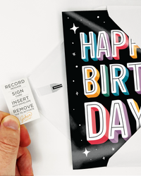 Endless Birthday Recordable Card with Glitter