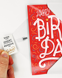 Endless Birthday Card with Glitter