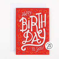 Endless Birthday Card with Glitter