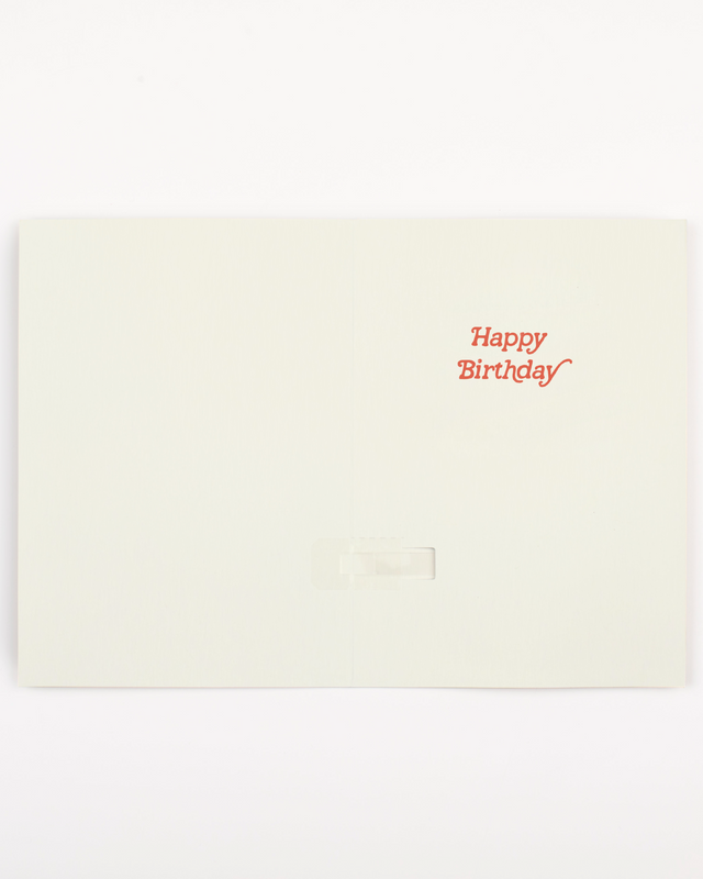 Endless Retro Birthday Card with Glitter