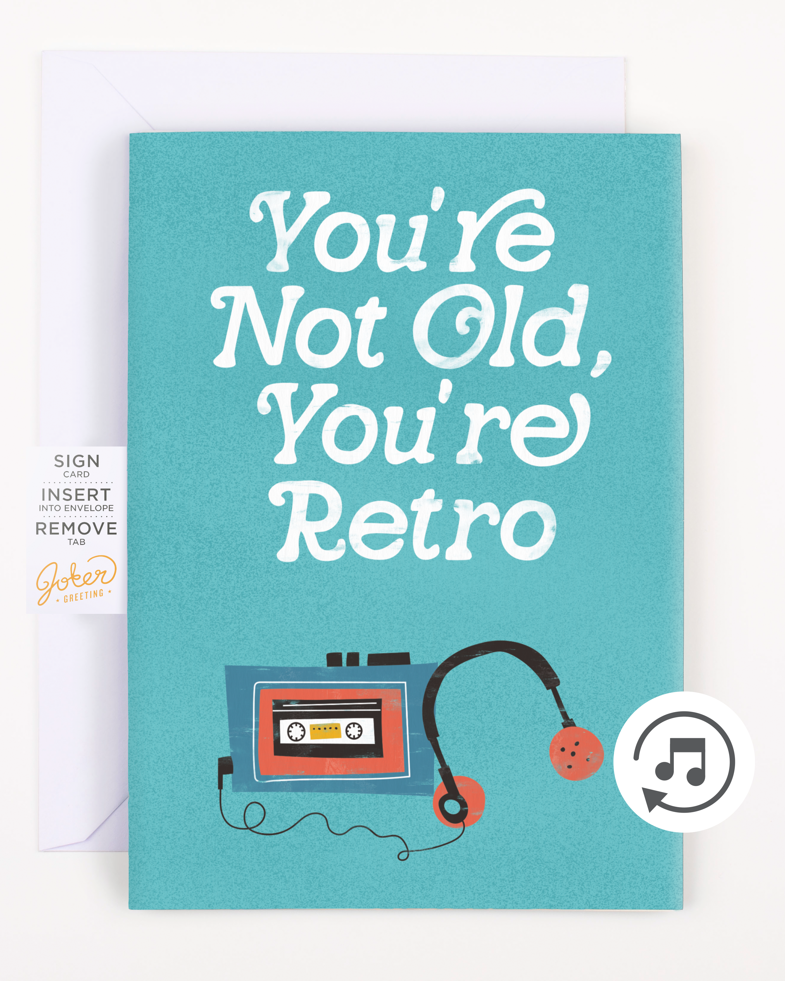 You're Not Old, You're Retro Birthday Card – Doo-Wop Non-Stop