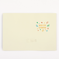 Master Carton - Endless "Never Gonna Give You Up" Birthday Card With Glitter (100/box)