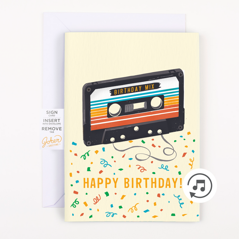 Master Carton - Endless "Never Gonna Give You Up" Birthday Card With Glitter (100/box)