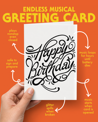 Endless Classic Birthday Card with Glitter