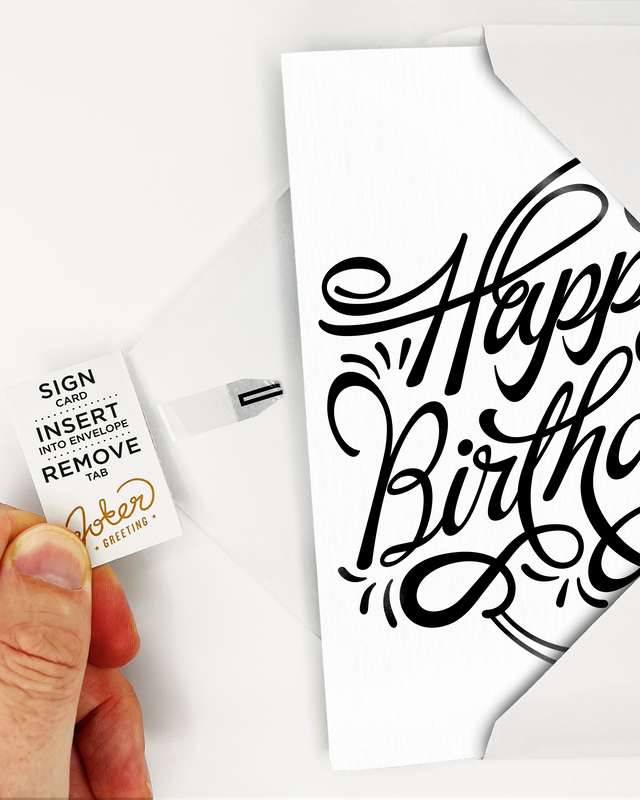 Endless Birthday Card with Glitter