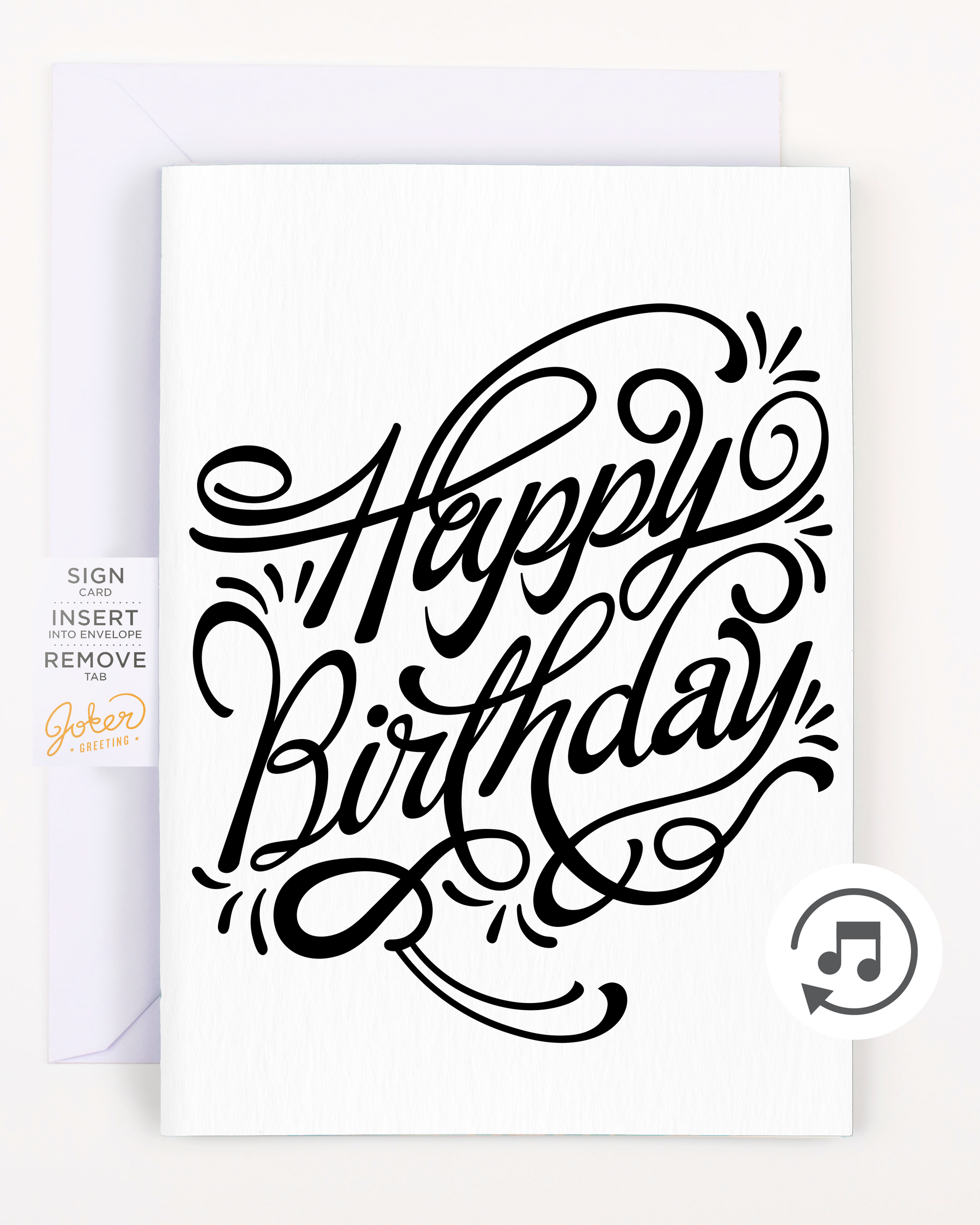 happy birthday mtg card Endless Birthday Card – Elegant Card Plays Song Non-Stop – Joker Greeting