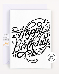 Endless Birthday Card with Glitter