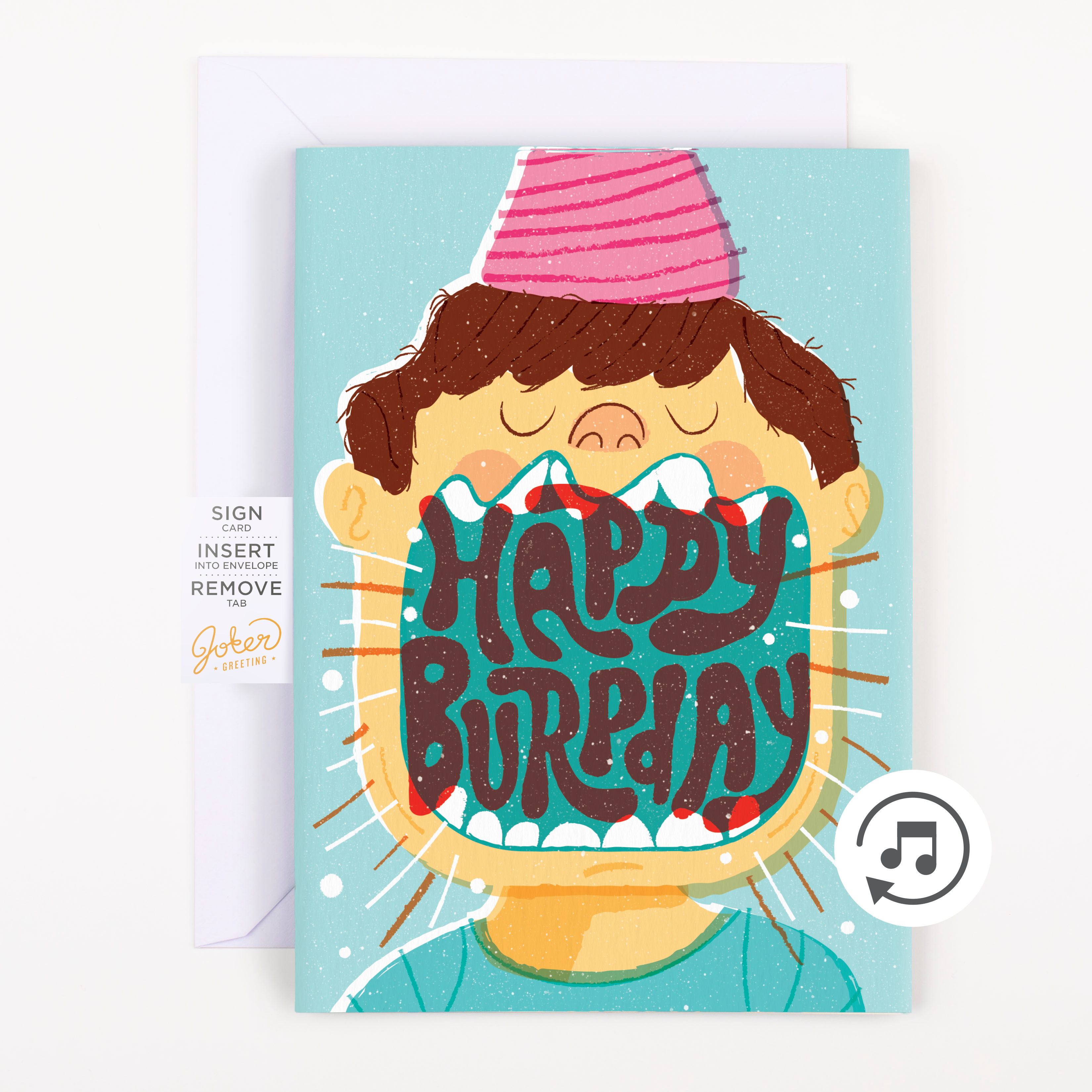 Endless Never Gonna Give You Up Birthday Card With Glitter – Joker  Greeting