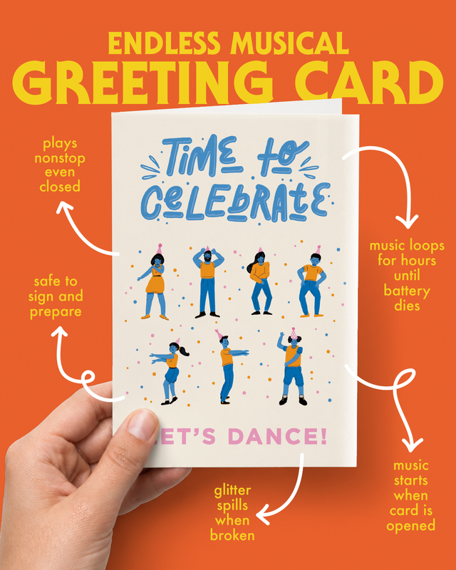 Endless Macarena Card with Glitter