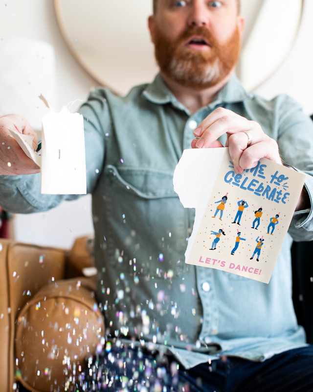 Endless Macarena Card with Glitter