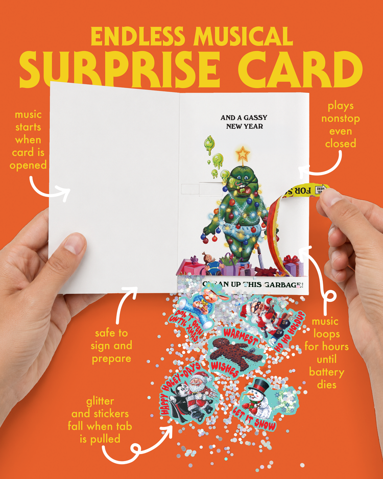 Garbage Pail Kids "Merry Burpmas" Christmas Card